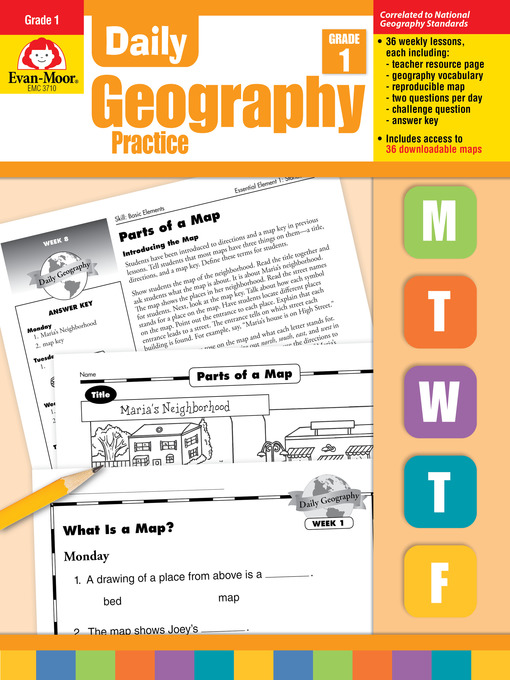 Cover image for Daily Geography Practice, Grade 1
